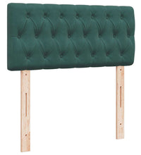 Ottoman-Bett mit Matratze Dunkelgrün 80x200 cm Samt