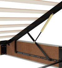 Ottoman-Bett mit Matratze Hellgrau 90x200 cm Samt