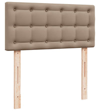 Ottoman-Bett mit Matratzen Cappuccino 160x200cm Kunstleder