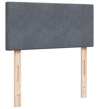 Ottoman-Bett mit Matratzen Dunkelgrau 180x200 cm Samt