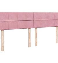 Ottoman-Bett mit Matratzen Rosa 200x200 cm Samt