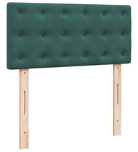 Ottoman-Bett mit Matratzen Dunkelgrün 160x200 cm Samt