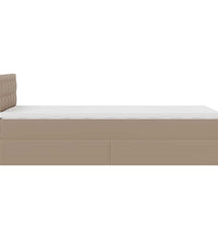 Ottoman-Bett mit Matratzen & LEDs 80x200 cm Kunstleder
