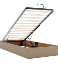 Ottoman-Bett mit Matratzen & LEDs 80x200 cm Kunstleder