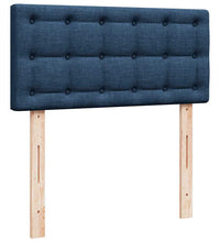 Ottoman-Bett mit Matratze & LEDs Blau 80x200 cm Stoff