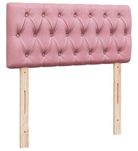 Ottoman-Bett mit Matratzen & LEDs Rosa 200x200 cm Samt