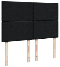 Ottoman-Bett mit Matratze Schwarz 140x200 cm Stoff