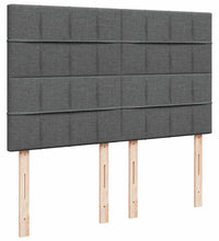 Ottoman-Bett mit Matratze Dunkelgrau 140x200 cm Stoff