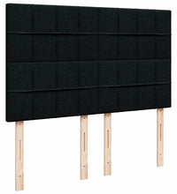 Ottoman-Bett mit Matratze Schwarz 140x200 cm Stoff