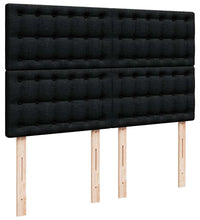 Ottoman-Bett mit Matratze & LEDs Schwarz 140x200 cm Stoff