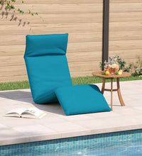 Sonnenliege Klappbar Hellblau 175x54x8,5 cm Oxford-Gewebe