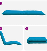 Sonnenliege Klappbar Hellblau 175x54x8,5 cm Oxford-Gewebe