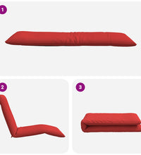 Sonnenliege Klappbar Rot 175x54x8,5 cm Oxford-Gewebe