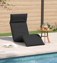 Sonnenliege Klappbar Schwarz 175x54x8,5 cm Oxford-Gewebe