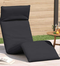 Sonnenliege Klappbar Schwarz 175x54x8,5 cm Oxford-Gewebe