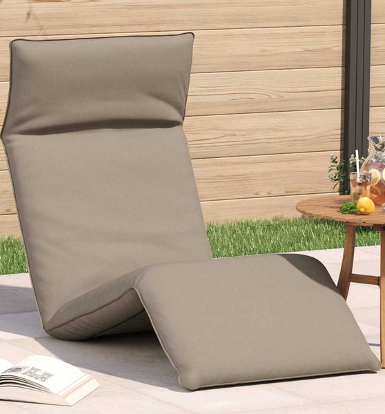Sonnenliege Klappbar Taupe 175x54x8,5 cm Oxford-Gewebe