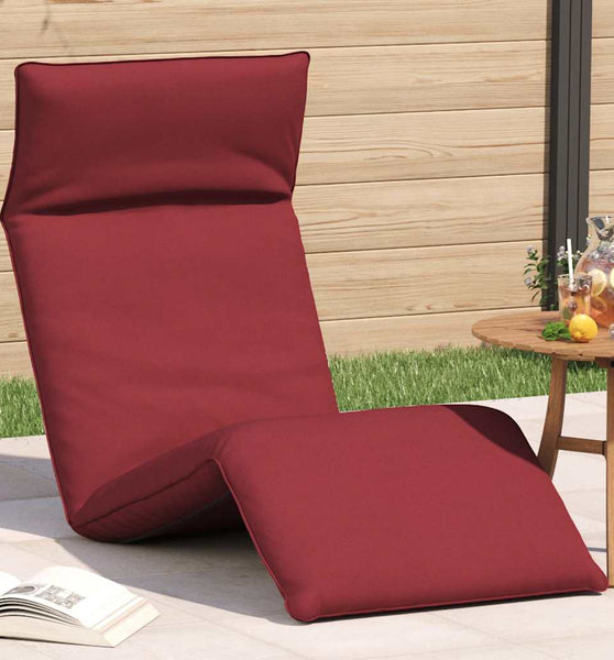 Sonnenliege Klappbar Weinrot 175x54x8,5 cm Oxford-Gewebe