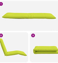Sonnenliege Klappbar Knallgrün 175x54x8,5 cm Oxford-Gewebe
