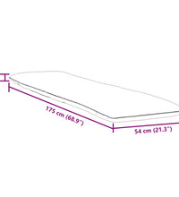 Sonnenliege Klappbar Blattmuster 175x54x8,5 cm Oxford-Gewebe