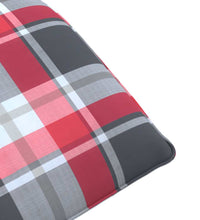 Sonnenliege Klappbar Rot Karomuster 175x54x8,5 cm Oxford-Gewebe