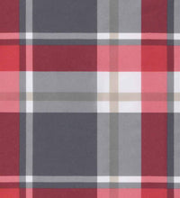 Sonnenliege Klappbar Rot Karomuster 175x54x8,5 cm Oxford-Gewebe