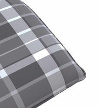 Sonnenliege Klappbar Grau Karomuster 175x54x8,5cm Oxford-Gewebe