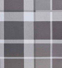 Sonnenliege Klappbar Grau Karomuster 175x54x8,5cm Oxford-Gewebe