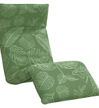 Sonnenliege Klappbar Blattmuster 175x54x8,5 cm Oxford-Gewebe