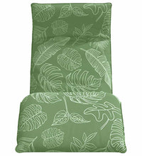 Sonnenliege Klappbar Blattmuster 175x54x8,5 cm Oxford-Gewebe