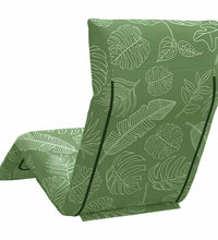 Sonnenliege Klappbar Blattmuster 175x54x8,5 cm Oxford-Gewebe