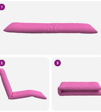 Sonnenliege Klappbar Rosa 175x54x8,5 cm Oxford-Gewebe