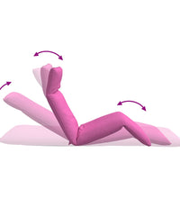Sonnenliege Klappbar Rosa 175x54x8,5 cm Oxford-Gewebe
