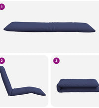 Sonnenliege Klappbar Marineblau 175x54x8,5 cm Oxford-Gewebe