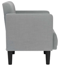 Sessel mit Armlehnen Hellgrau 53 cm Stoff