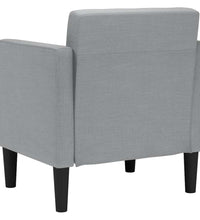 Sessel mit Armlehnen Hellgrau 53 cm Stoff