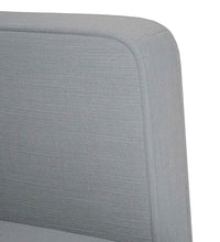 Sessel mit Armlehnen Hellgrau 53 cm Stoff