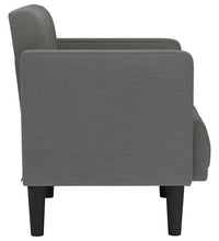 Sessel mit Armlehnen Dunkelgrau 53 cm Stoff