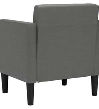 Sessel mit Armlehnen Dunkelgrau 53 cm Stoff
