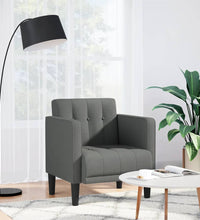 Sessel mit Armlehnen Dunkelgrau 53 cm Stoff