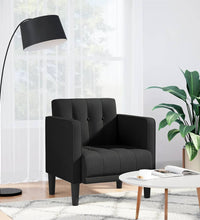 Sessel mit Armlehnen Schwarz 53 cm Stoff