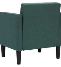 Sessel mit Armlehnen Dunkelgrün 53 cm Stoff