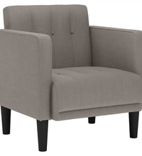 Sessel mit Armlehnen Taupe 53 cm Stoff