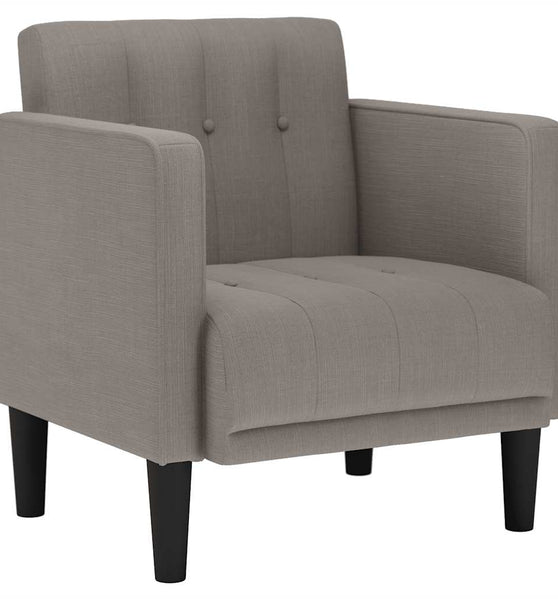 Sessel mit Armlehnen Taupe 53 cm Stoff
