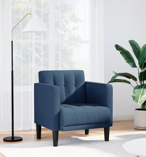 Sessel mit Armlehnen Blau 53 cm Stoff