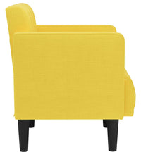 Sessel mit Armlehnen Hellgelb 53 cm Stoff