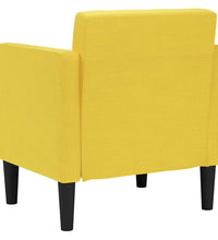 Sessel mit Armlehnen Hellgelb 53 cm Stoff