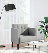 Sessel mit Armlehnen Wolkengrau 53 cm Stoff