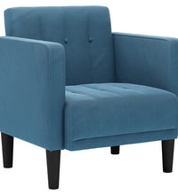 Sessel mit Armlehnen Blau 53 cm Samt