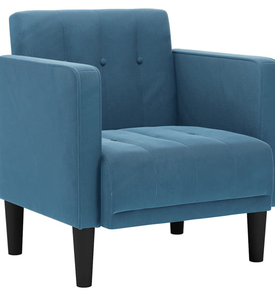 Sessel mit Armlehnen Blau 53 cm Samt