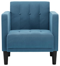 Sessel mit Armlehnen Blau 53 cm Samt